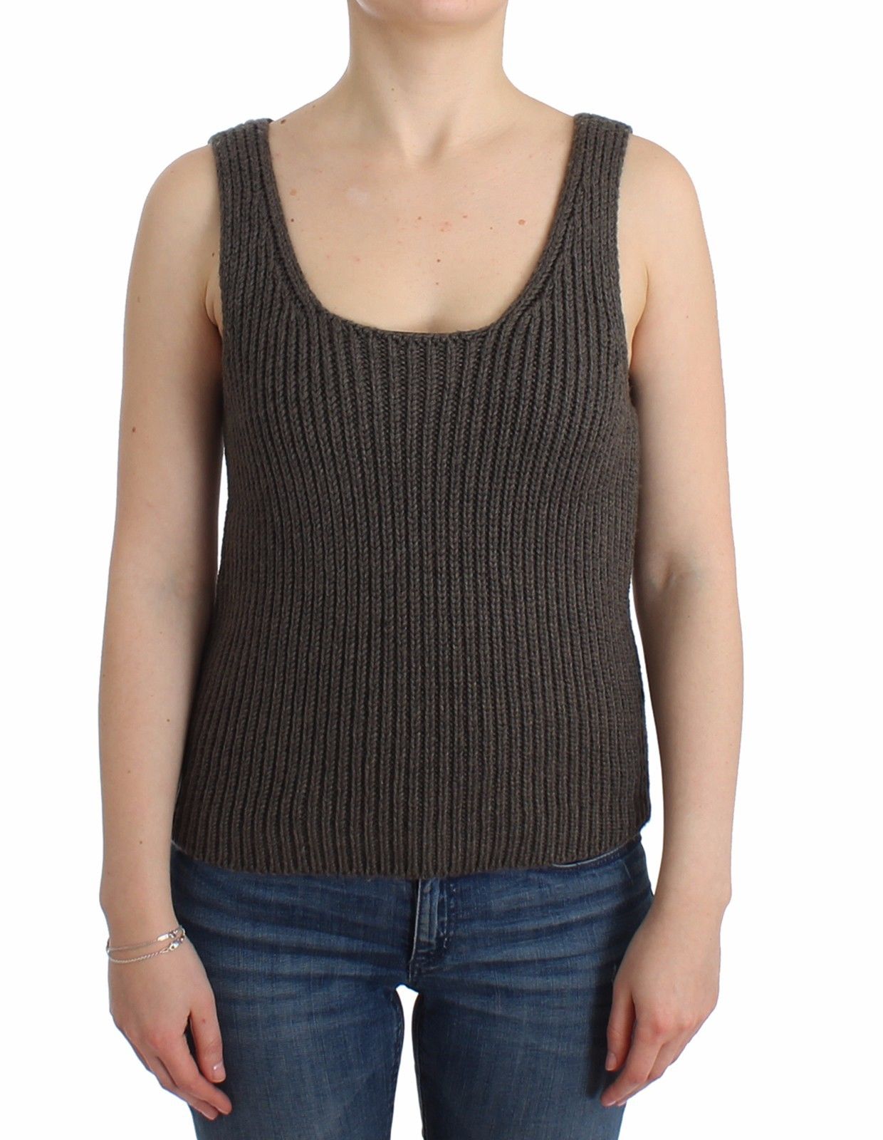 Ermanno Scervino Knit Top Вязаный свитер из мериносовой шерсти для женщин, серый
Ermanno Scervino Knit Top Вязаный свитер из мериносовой шерсти для женщин, серый