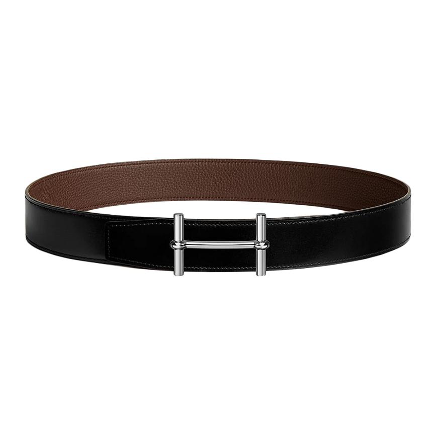 HERMES Мужской ремень из телячьей кожи с металлическим палладиевым покрытием черный шириной 3,8 см, Black
HERMES Мужской ремень из телячьей кожи с металлическим палладиевым покрытием черный шириной 3,8 см, Black