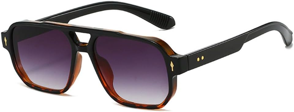 Винтажные мужские солнцезащитные очки с двойной перемычкой, квадратной формы, модные очки с прозрачными линзами Ocean, женские солнцезащитные очки с заклепками, защита от ультрафиолета UV400 WNCKSQ, Black Leopard Gray
Винтажные мужские солнцезащитные очки с двойной перемычкой, квадратной формы, модные очки с прозрачными линзами Ocean, женские солнцезащитные очки с заклепками, защита от ультрафиолета UV400 WNCKSQ, Black Leopard Gray