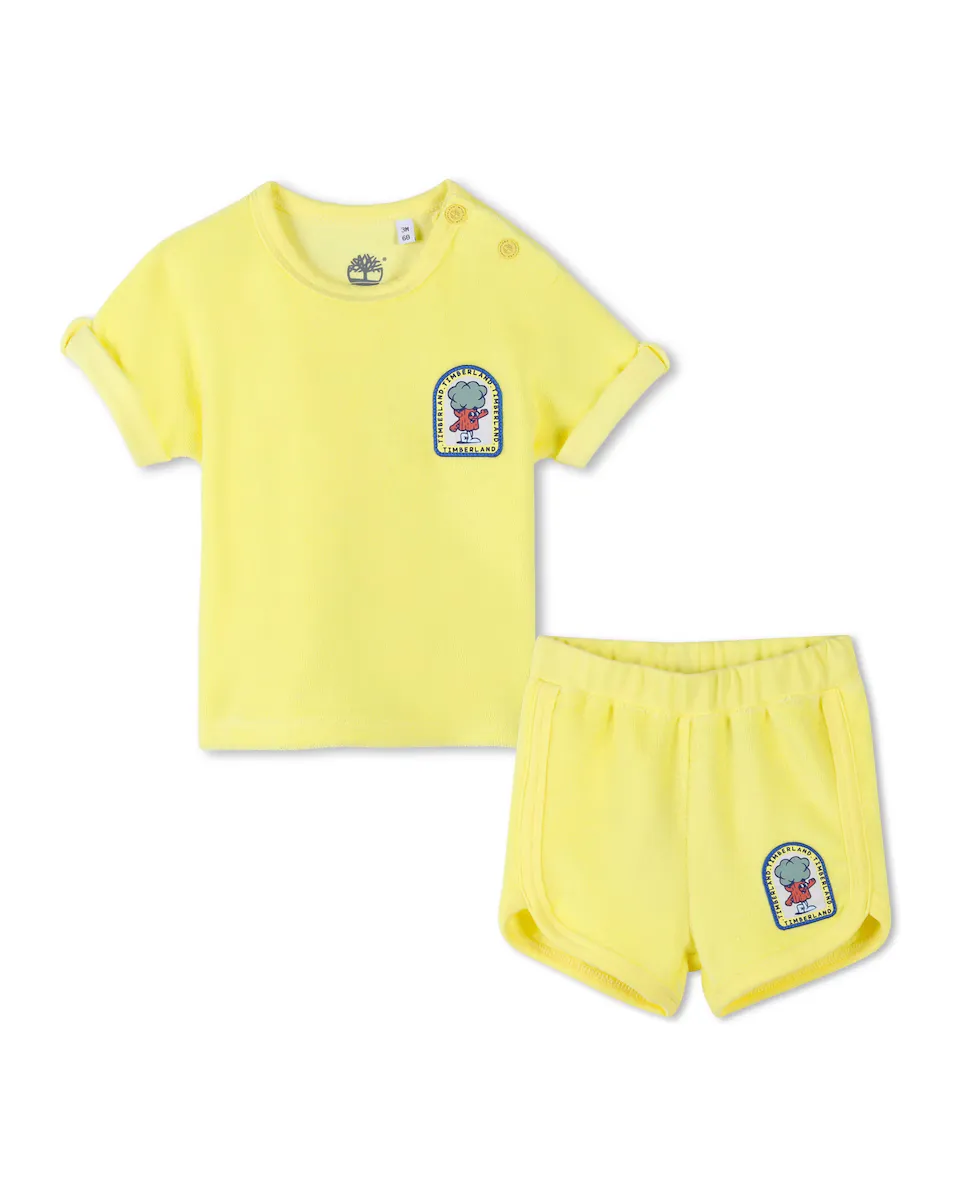 Желтый комплект с короткими рукавами для мальчика Timberland
Желтый комплект с короткими рукавами для мальчика Timberland