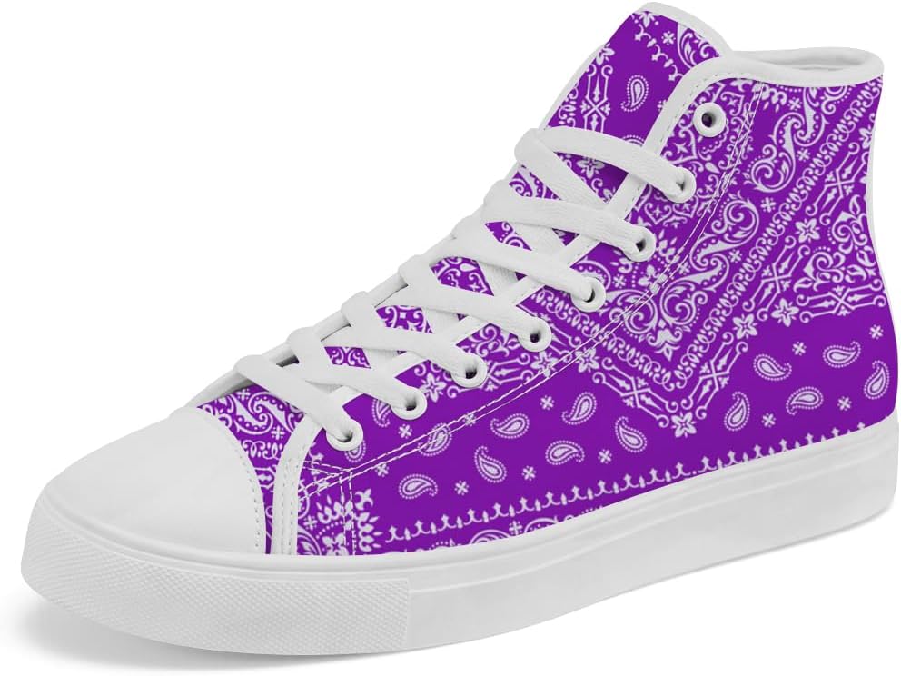 Кроссовки Chebing Paisley High Top Canvas для мужчин и женщин, пурпурный
Кроссовки Chebing Paisley High Top Canvas для мужчин и женщин, пурпурный