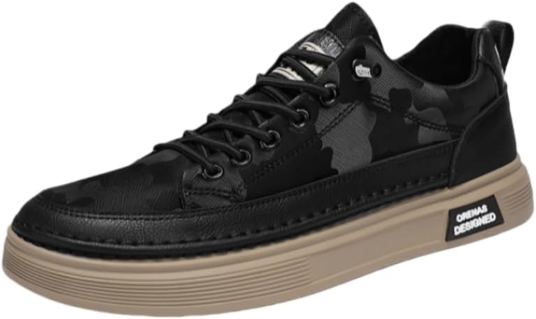 Мужские повседневные спортивные кроссовки - с круглым носком и шнуровкой - верх из ПУ - подходят для всех сезонов года Hoalox, черный
Мужские повседневные спортивные кроссовки - с круглым носком и шнуровкой - верх из ПУ - подходят для всех сезонов года Hoalox, черный