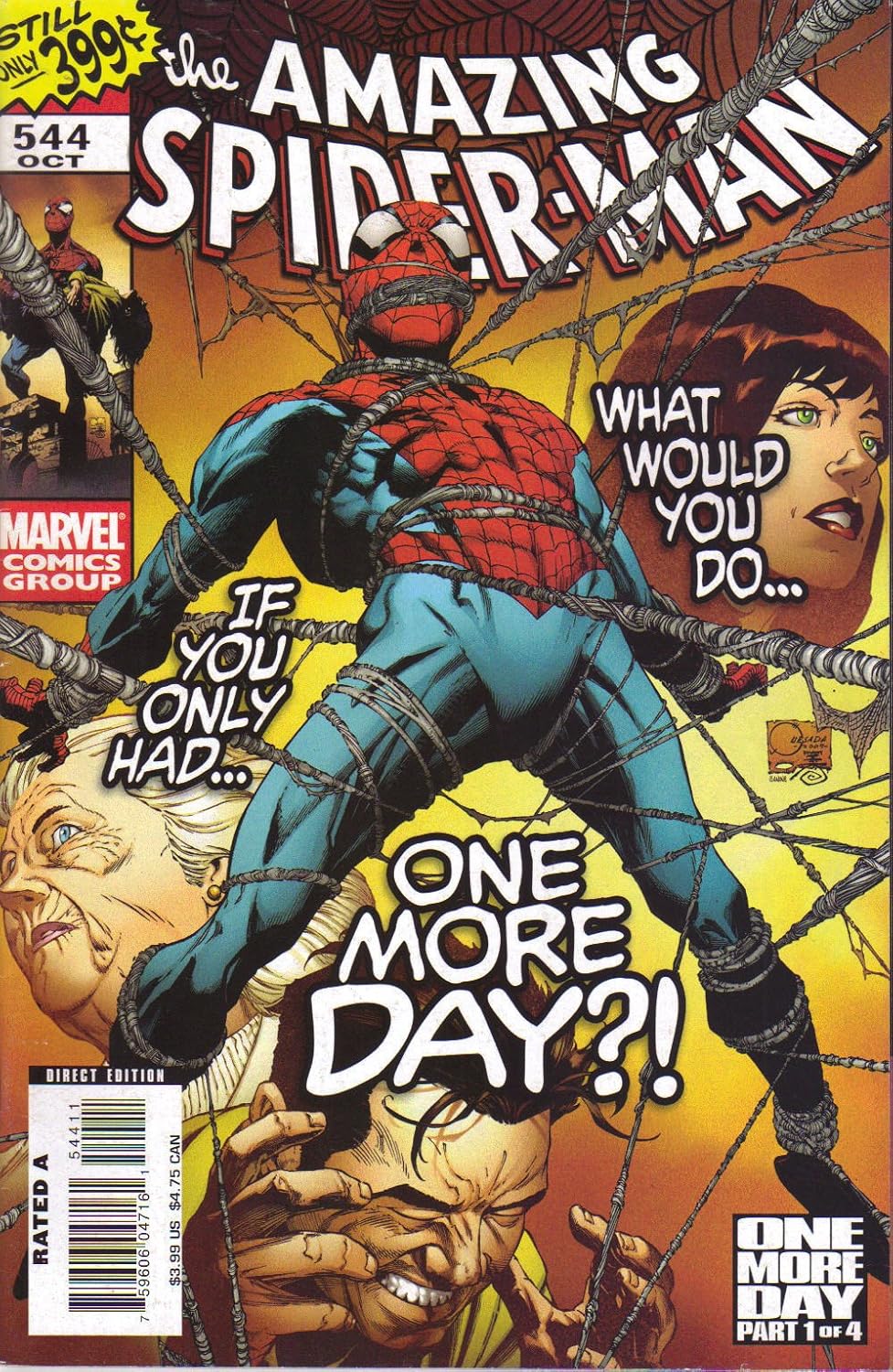 The Amazing Spider-man #544 direct edition (One more day part one)
The Amazing Spider-man #544 direct edition (One more day part one)