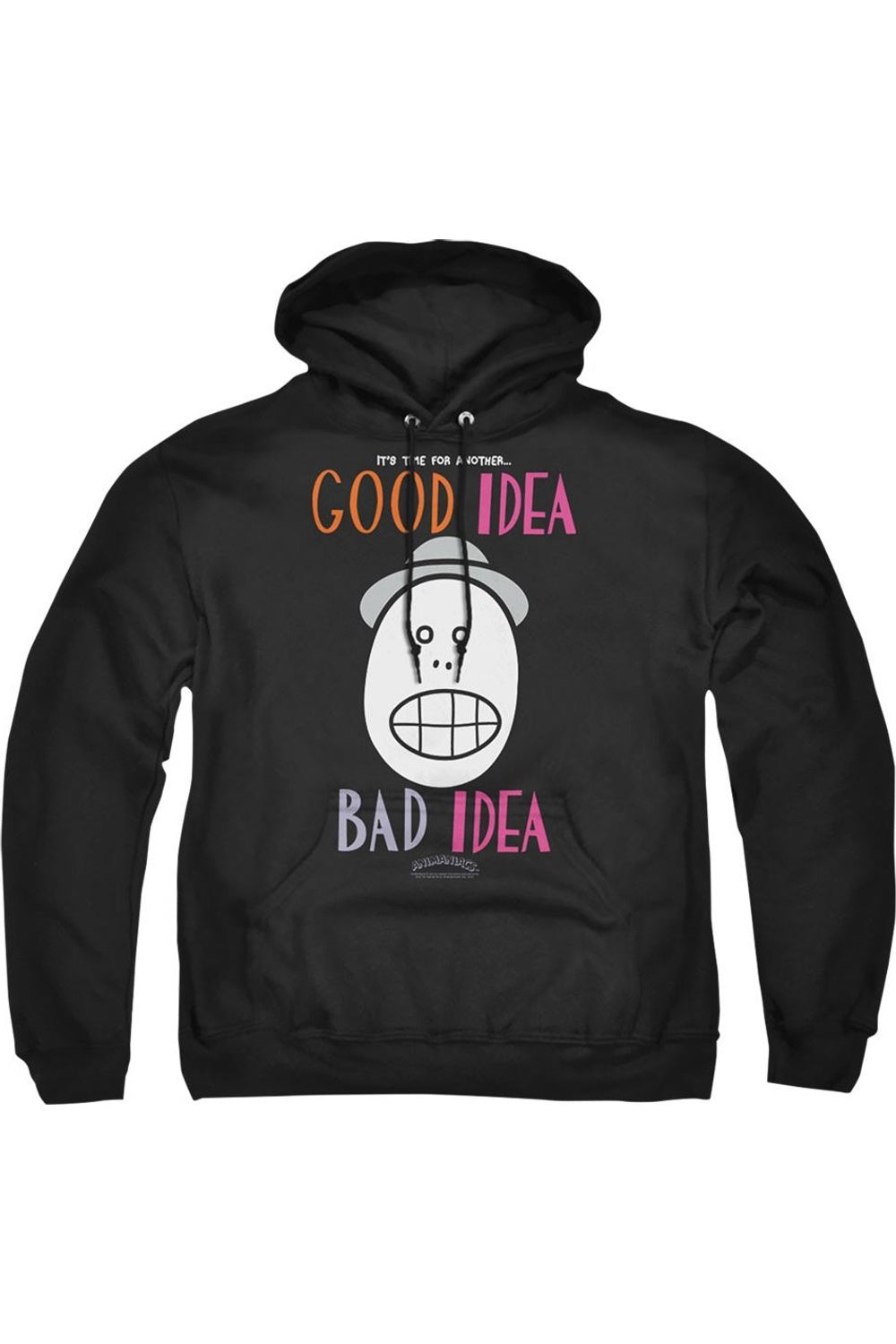 Animaniacs Хорошая идея Плохая идея Толстовка с капюшоном для взрослых / Толстовка с капюшоном Gildan, черный
Animaniacs Хорошая идея Плохая идея Толстовка с капюшоном для взрослых / Толстовка с капюшоном Gildan, черный