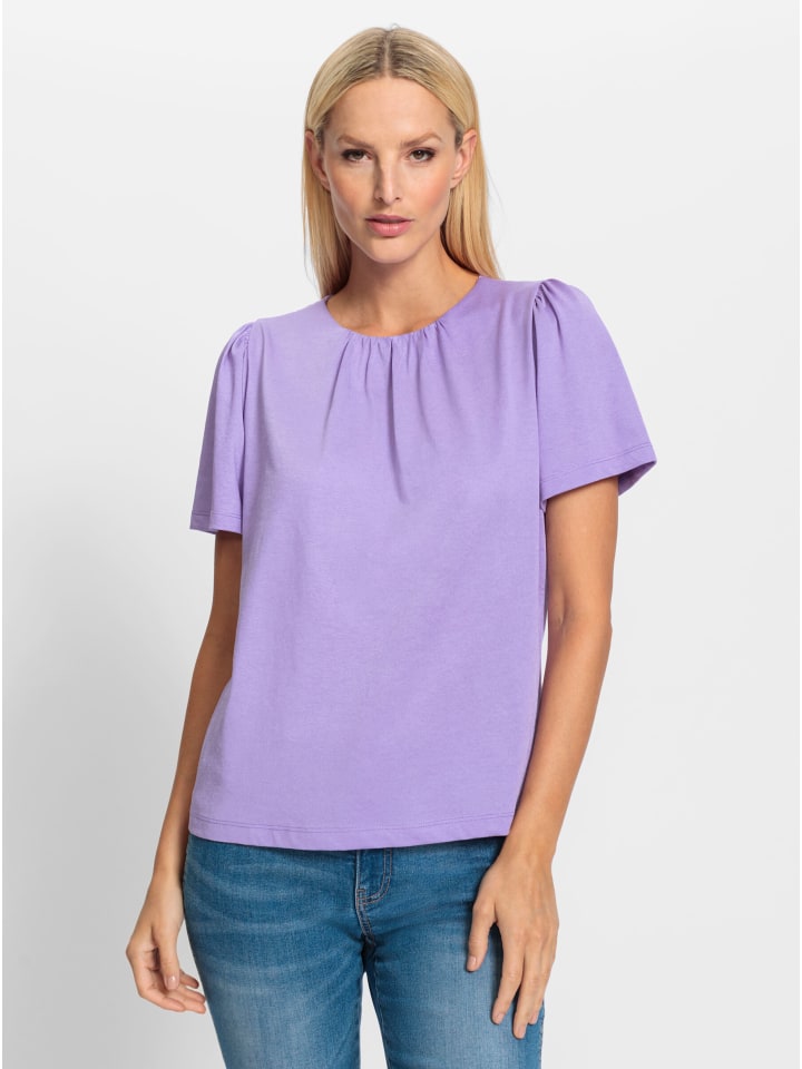 Рубашка с короткими рукавами лавандового цвета Heine
Рубашка с короткими рукавами лавандового цвета Heine