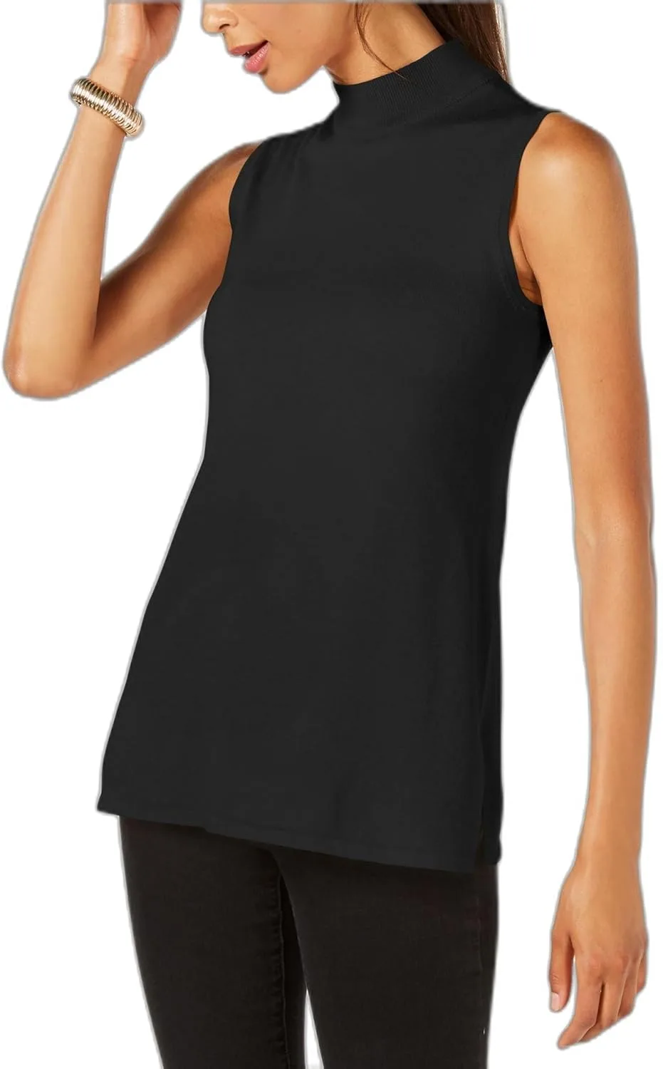 Пет свитер без рукавов с высоким воротником JM Collection
Пет свитер без рукавов с высоким воротником JM Collection