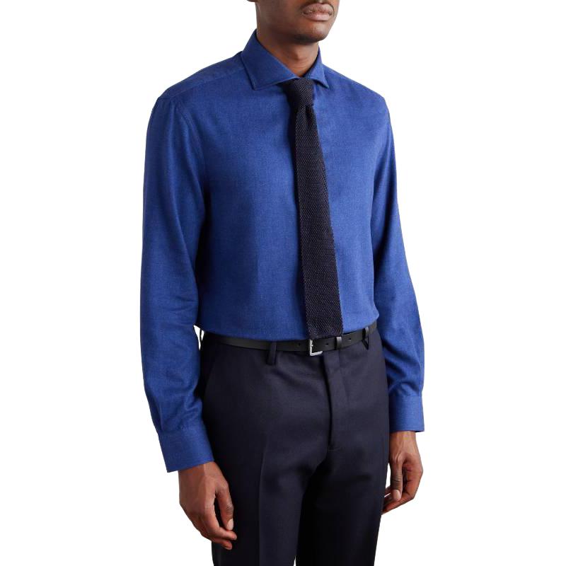 Brunello Cucinelli Мужская синяя рубашка
Brunello Cucinelli Мужская синяя рубашка