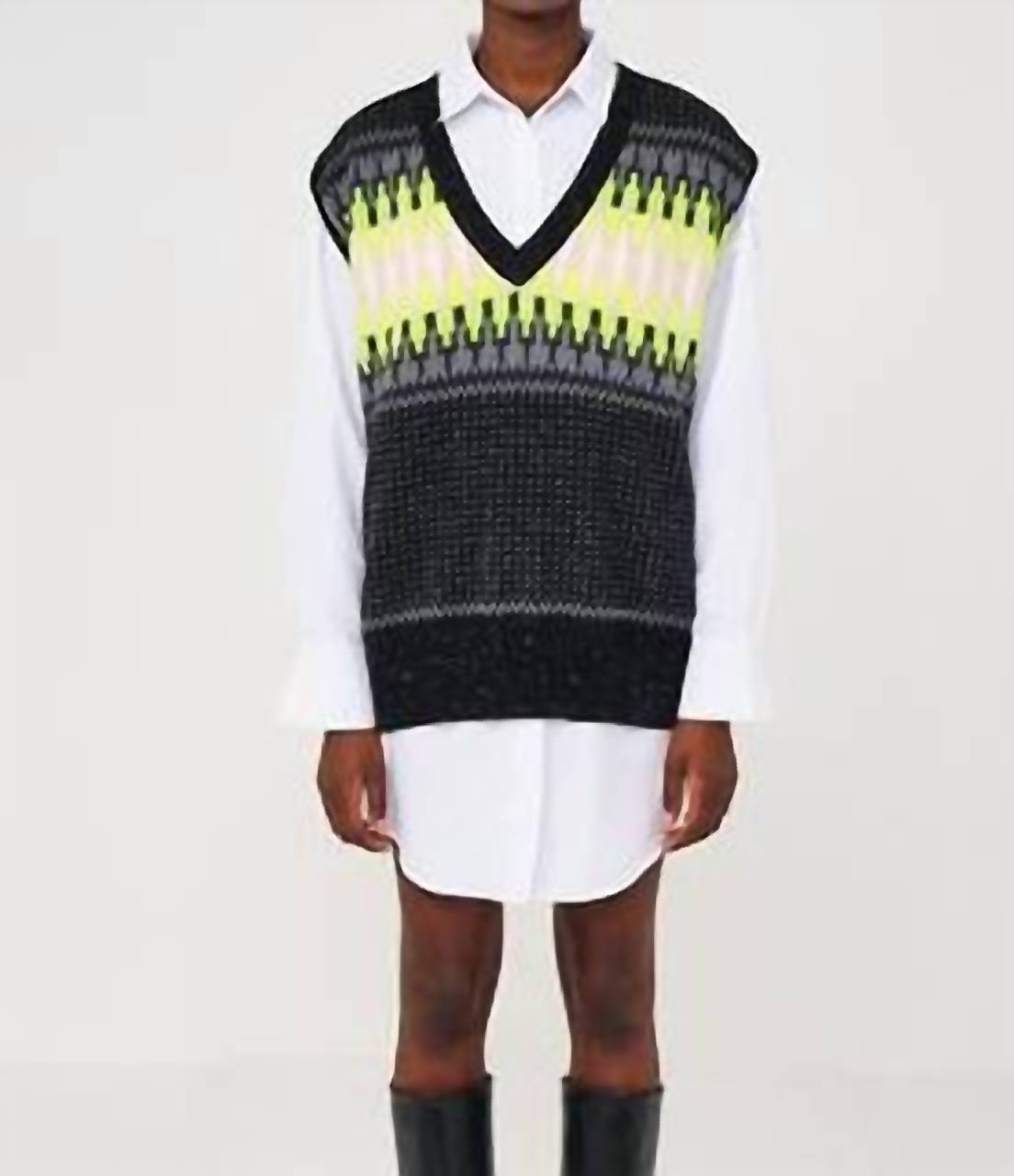 Жилет Fairisle в электрическом стиле Fairisle Brodie Cashmere, цвет electric fairisle
Жилет Fairisle в электрическом стиле Fairisle Brodie Cashmere, цвет electric fairisle