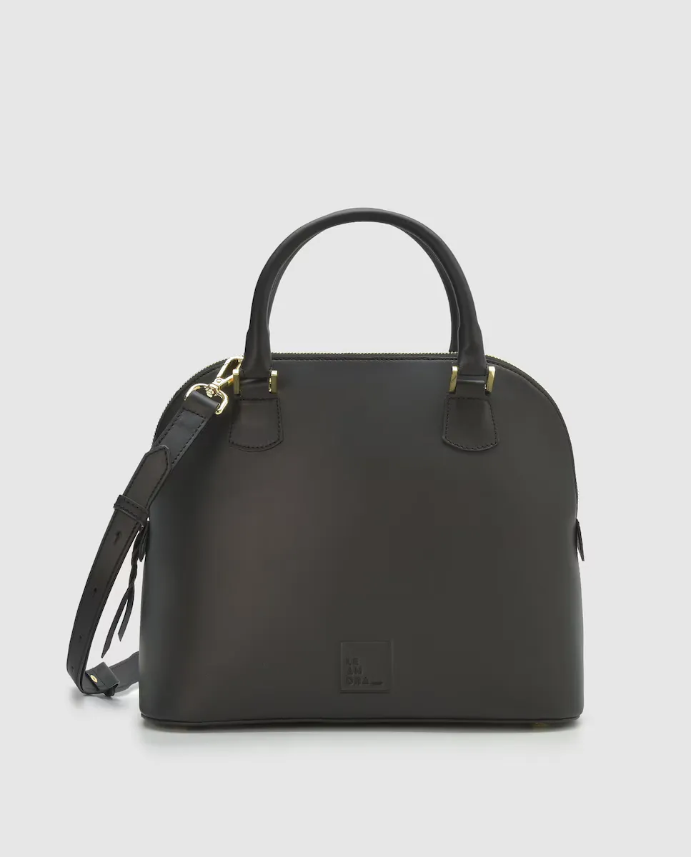 Многопозиционная черная кожаная сумочка Leandra, черный
Многопозиционная черная кожаная сумочка Leandra, черный