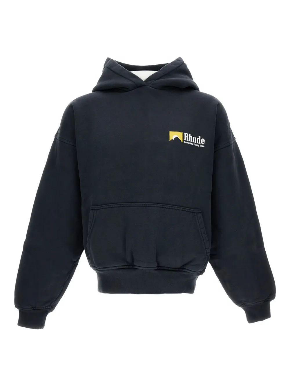 Толстовка с капюшоном и манжетами в рубчик RHUDE, черный
Толстовка с капюшоном и манжетами в рубчик RHUDE, черный