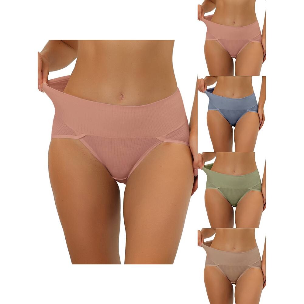 5 упаковок женского нижнего белья в рубчик с высоким вырезом и высокой талией для контроля живота, доступны в размерах больших размеров, разноцветные ALLEGRA K, цвет Rd Blu Pea Gn Cm
5 упаковок женского нижнего белья в рубчик с высоким вырезом и высокой талией для контроля живота, доступны в размерах больших размеров, разноцветные ALLEGRA K, цвет Rd Blu Pea Gn Cm