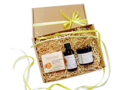 Набор натуральной косметики - Календула, 3 шт. Subtle Beauty
Набор натуральной косметики - Календула, 3 шт. Subtle Beauty