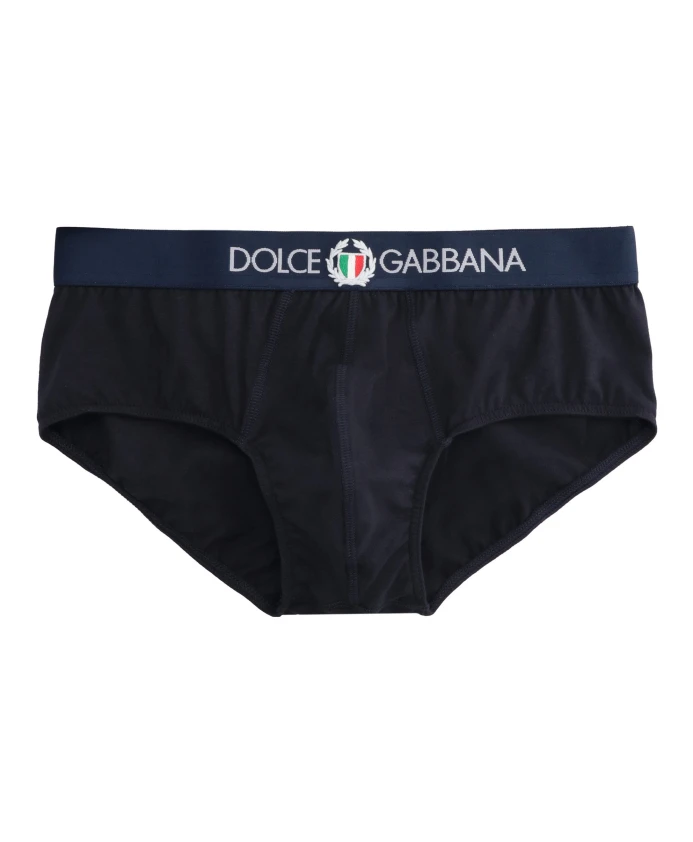 Эластичные хлопковые трусы с логотипом Dolce & Gabbana, синий
Эластичные хлопковые трусы с логотипом Dolce & Gabbana, синий
