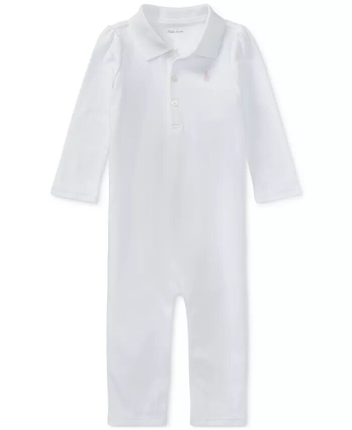 Хлопковый комбинезон для маленьких девочек Polo Ralph Lauren, белый
Хлопковый комбинезон для маленьких девочек Polo Ralph Lauren, белый