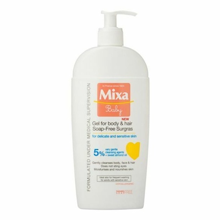 MIXA BABY Гель для волос и тела без мыла Surgras для нежной и чувствительной кожи 400 мл
MIXA BABY Гель для волос и тела без мыла Surgras для нежной и чувствительной кожи 400 мл