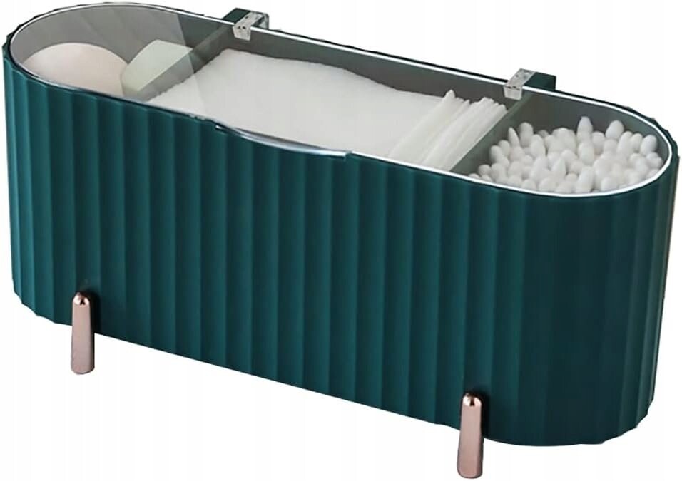 Органайзер для ватных палочек, ушных палочек, косметики, аксессуаров для макияжа F26, зеленый Korbi
Органайзер для ватных палочек, ушных палочек, косметики, аксессуаров для макияжа F26, зеленый Korbi