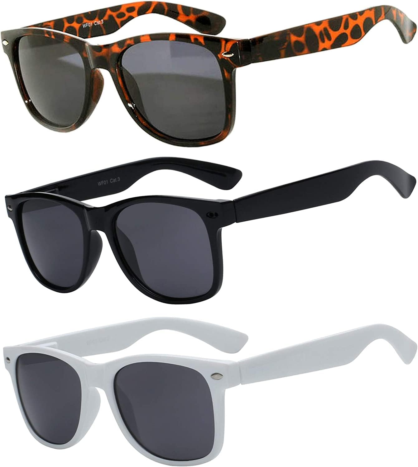 OWL, набор из 3 солнцезащитных очков для женщин и мужчин, с защитой от УФ-излучения, ретро-линзы дымчатого цвета, модные и стильные женские очки в цветной пластиковой оправе, Leopard, Black, White
OWL, набор из 3 солнцезащитных очков для женщин и мужчин, с защитой от УФ-излучения, ретро-линзы дымчатого цвета, модные и стильные женские очки в цветной пластиковой оправе, Leopard, Black, White