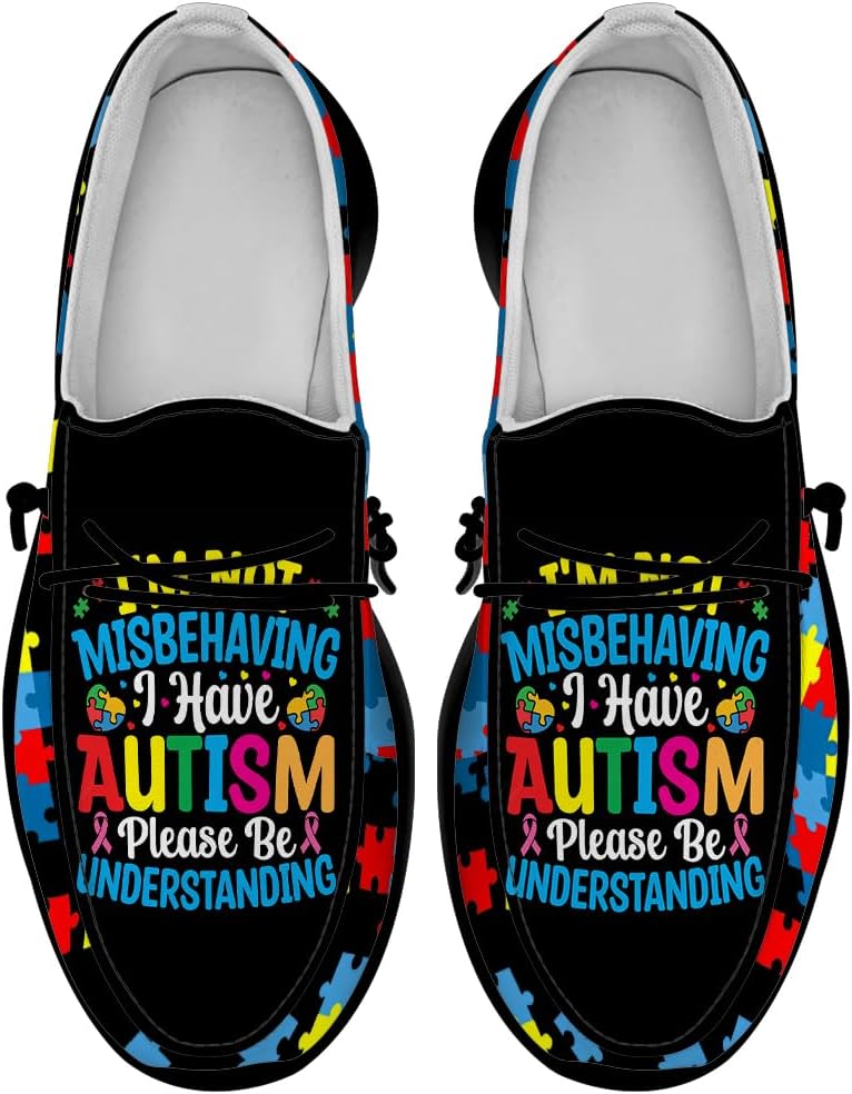 Лоферы Quorax для женщин и мужчин, обувь для людей с аутизмом, слипоны, подарки в поддержку осведомленности об аутизме для мужчин и женщин, черный/синий
Лоферы Quorax для женщин и мужчин, обувь для людей с аутизмом, слипоны, подарки в поддержку осведомленности об аутизме для мужчин и женщин, черный/синий