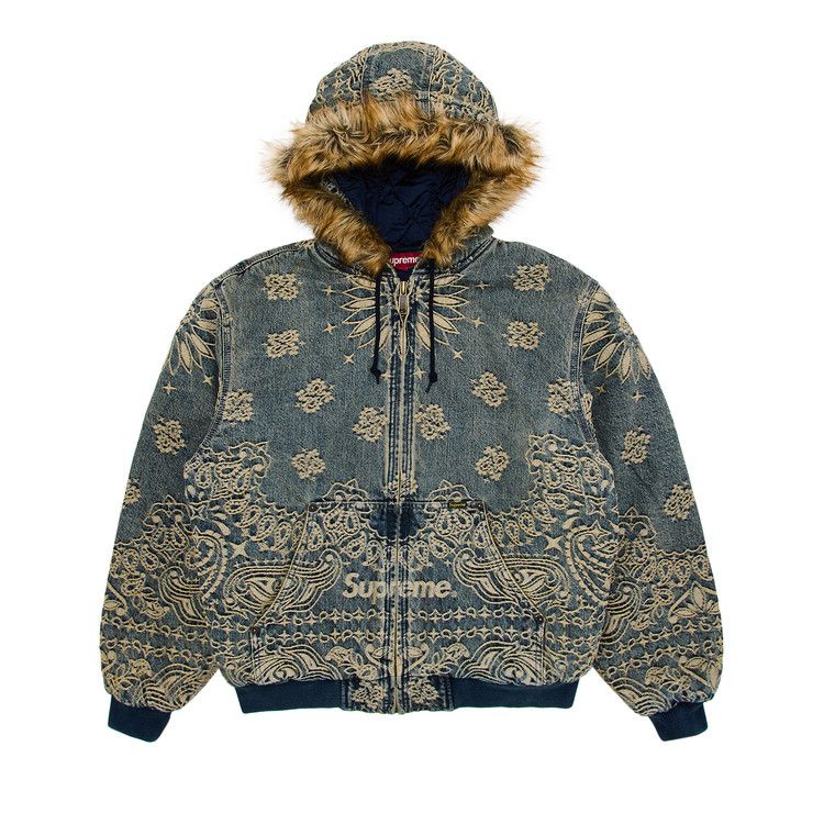 Куртка Supreme Bandana Jacquard Denim Hooded Work Jacket, Blue
Куртка Supreme Bandana Jacquard Denim Hooded Work Jacket, Blue