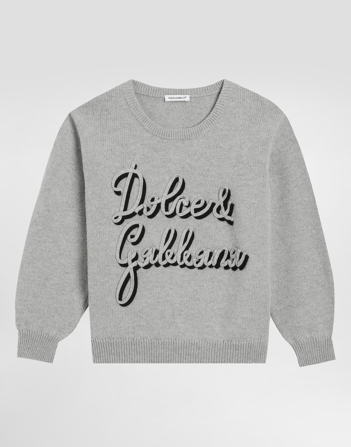 Шерстяной свитер с вышивкой Dolce&Gabbana, серый
Шерстяной свитер с вышивкой Dolce&Gabbana, серый