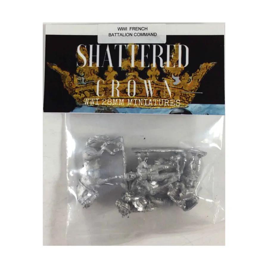Командование французского батальона, WWI Shattered Crown Miniatures - French (28mm)
Командование французского батальона, WWI Shattered Crown Miniatures - French (28mm)