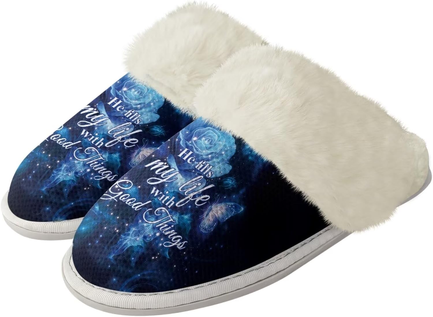 Женские пушистые тапочки xixirimido с искусственным мехом, мужские противоскользящие домашние тапочки для дома и улицы, Galaxy Rose
Женские пушистые тапочки xixirimido с искусственным мехом, мужские противоскользящие домашние тапочки для дома и улицы, Galaxy Rose