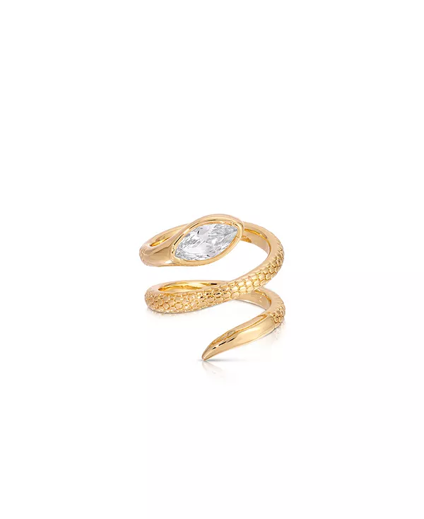 Кольцо с кристаллами маркиза в форме спирали Ettika, gold
Кольцо с кристаллами маркиза в форме спирали Ettika, gold