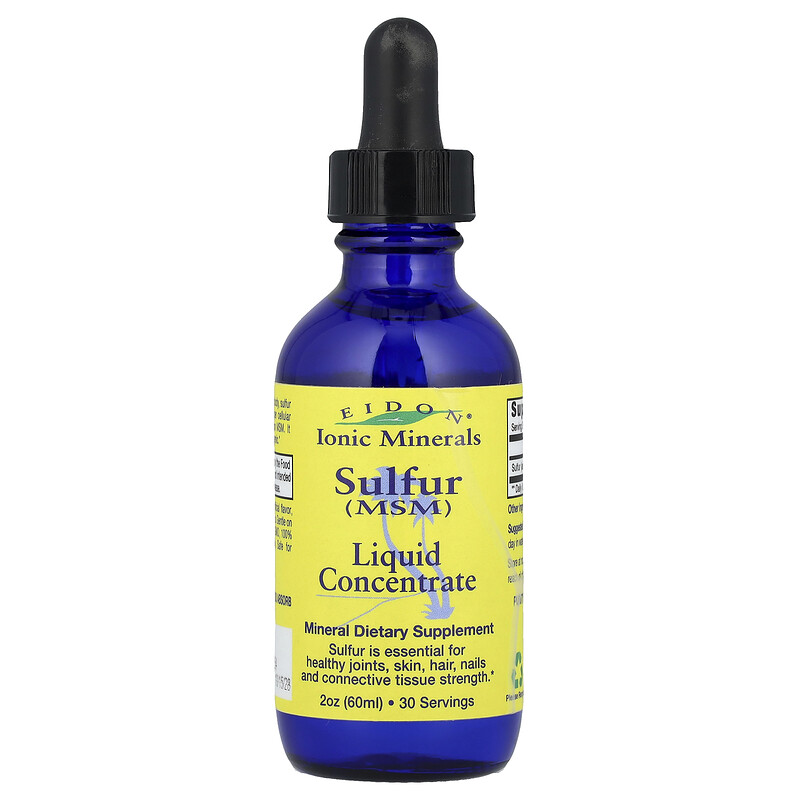 Eidon Ionic Minerals, Сера, жидкий концентрат, 60 мл (2 унции) 
Eidon Ionic Minerals, Сера, жидкий концентрат, 60 мл (2 унции)