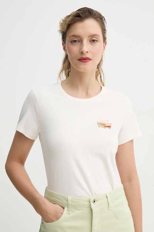 Хлопковая футболка THE PERFECT TEE Levi'S, бежевый
Хлопковая футболка THE PERFECT TEE Levi'S, бежевый