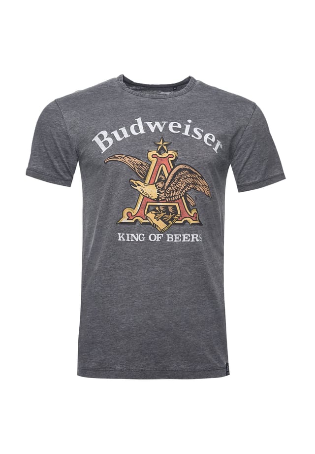 Футболка budweiser eagle в классическом дизайне Re:Covered, цвет charcoal
Футболка budweiser eagle в классическом дизайне Re:Covered, цвет charcoal