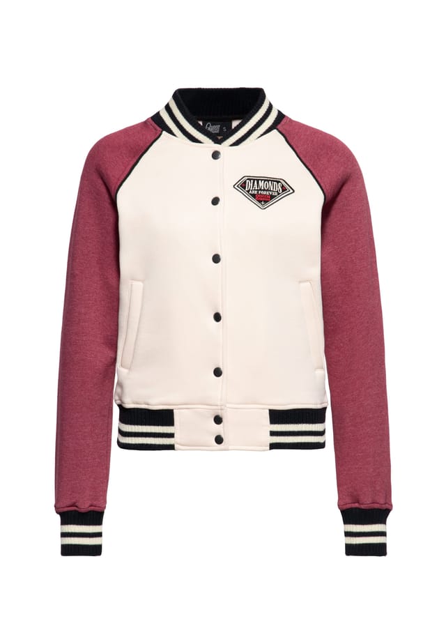 Студенческий пиджак с вышитыми на спине ромбами Queen Kerosin, экрю
Студенческий пиджак с вышитыми на спине ромбами Queen Kerosin, экрю