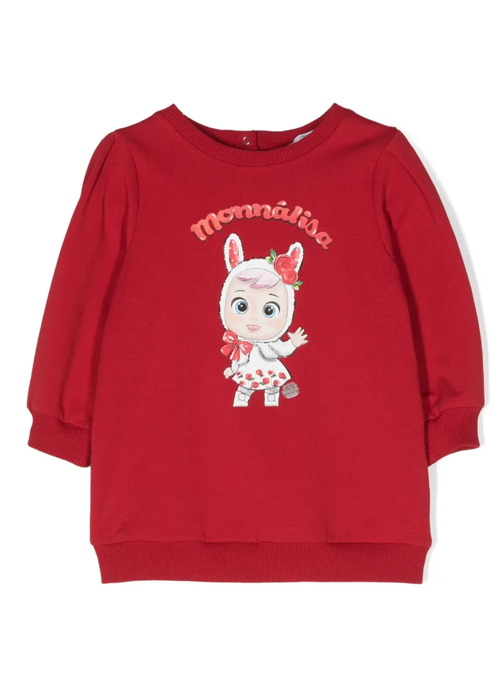 Платье с длинными рукавами и логотипом Monnalisa, красный
Платье с длинными рукавами и логотипом Monnalisa, красный