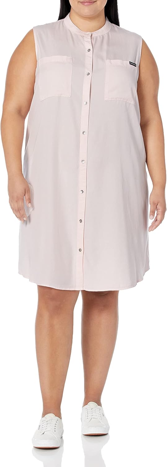 Женское повседневное платье Calvin Klein больших размеров без рукавов с нагрудными карманами и V-образным вырезом, Peach Ice
Женское повседневное платье Calvin Klein больших размеров без рукавов с нагрудными карманами и V-образным вырезом, Peach Ice