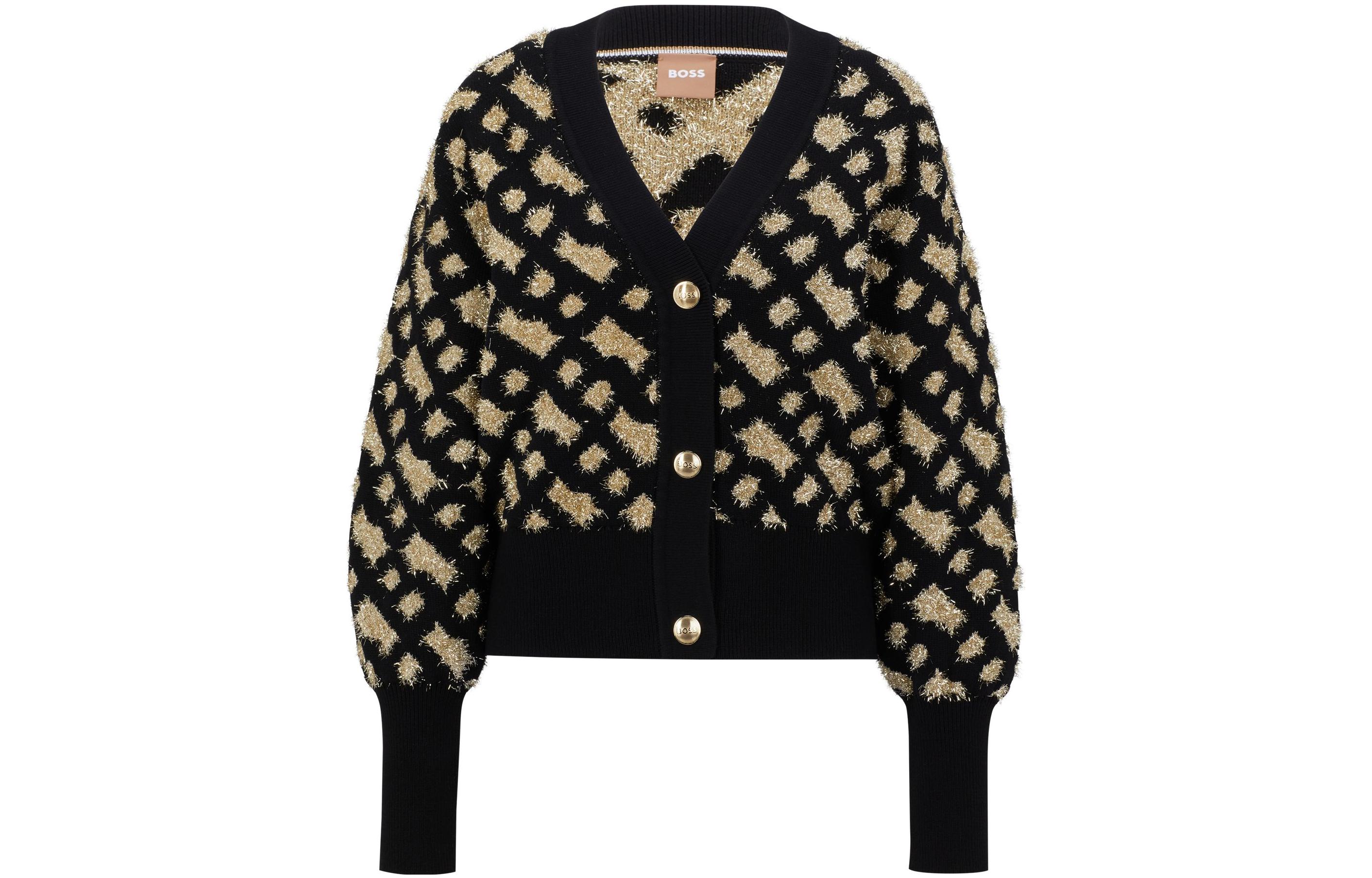 HUGO BOSS SS23 Вязаный свитер Women's Black Gold
HUGO BOSS SS23 Вязаный свитер Women's Black Gold