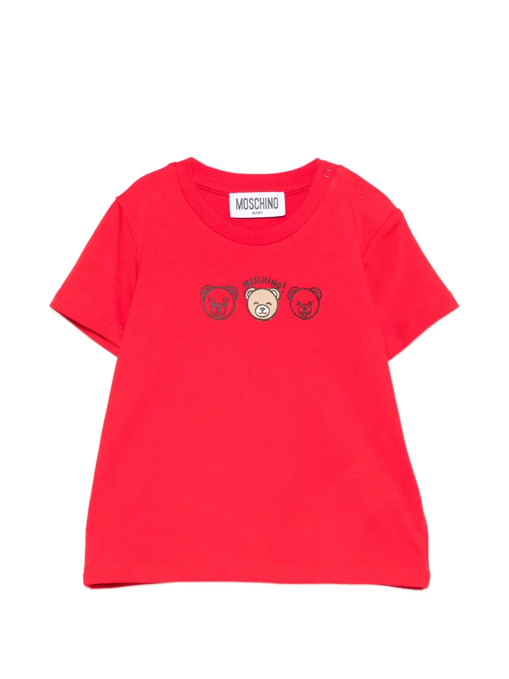 Футболка с изображением медведя Moschino Kids, красный
Футболка с изображением медведя Moschino Kids, красный