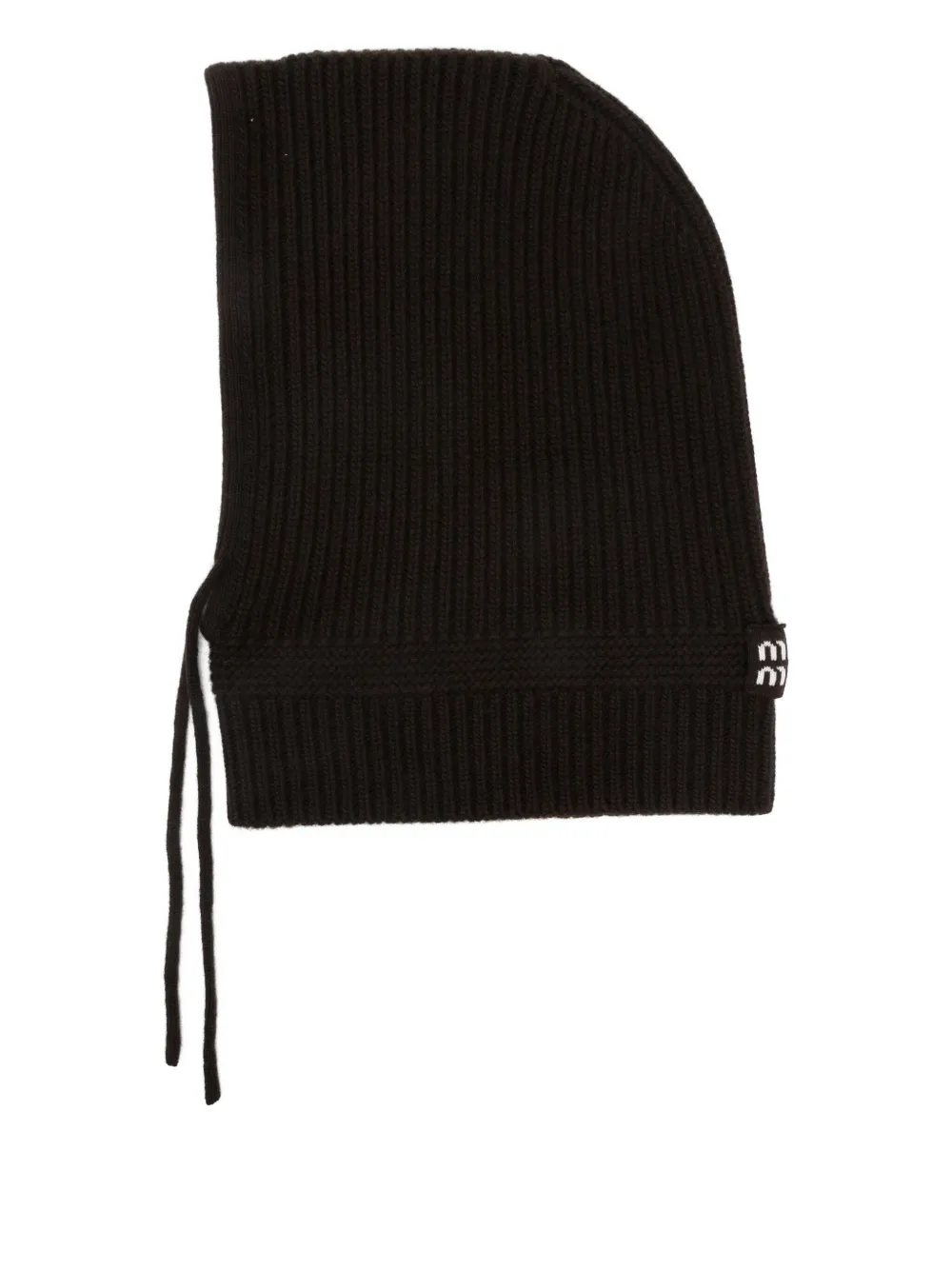 Балаклава с ребристой структурой и завязками MIU MIU, черный
Балаклава с ребристой структурой и завязками MIU MIU, черный