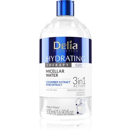 Мицеллярная вода Delia Hydrating Therapy 500 мл
Мицеллярная вода Delia Hydrating Therapy 500 мл