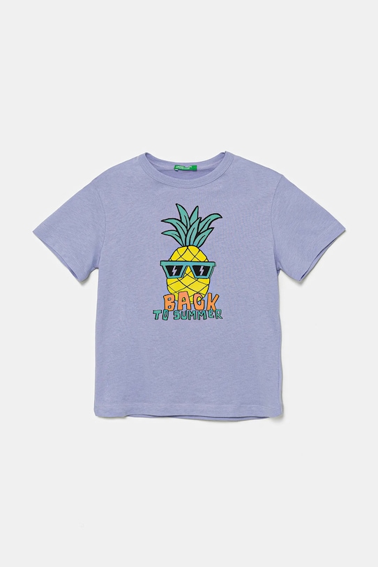 Детская хлопковая футболка United Colors Of Benetton, фиолетовый
Детская хлопковая футболка United Colors Of Benetton, фиолетовый