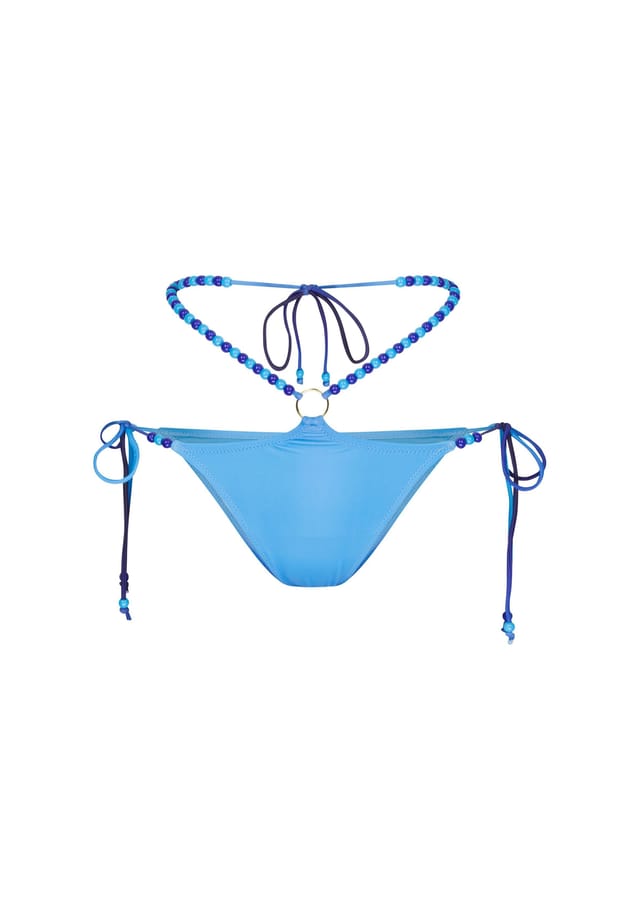 Плавки-Бикини Club Tropicana с великолепной отделкой жемчужинами и завязками по бокам Moda Minx, синий
Плавки-Бикини Club Tropicana с великолепной отделкой жемчужинами и завязками по бокам Moda Minx, синий