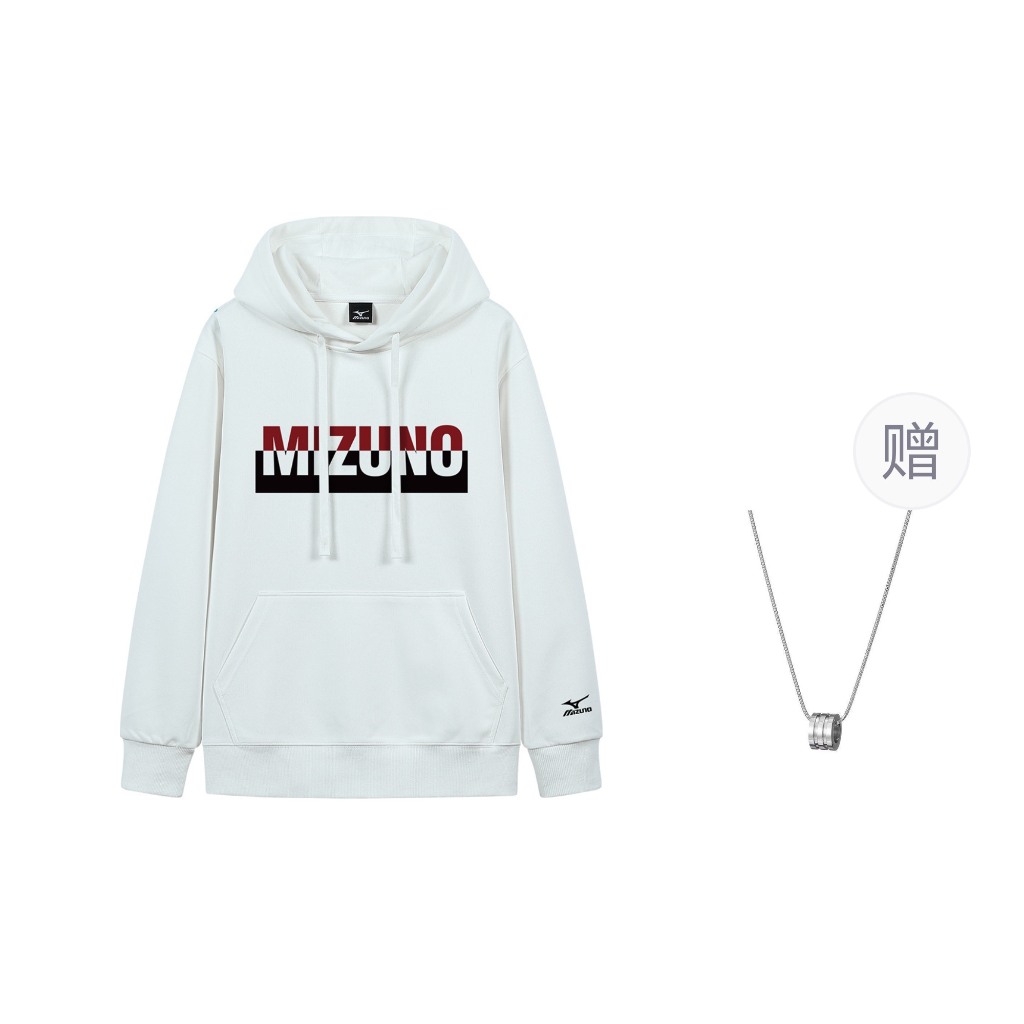Свитшот унисекс белый, в комплекте с колье Mizuno
Свитшот унисекс белый, в комплекте с колье Mizuno