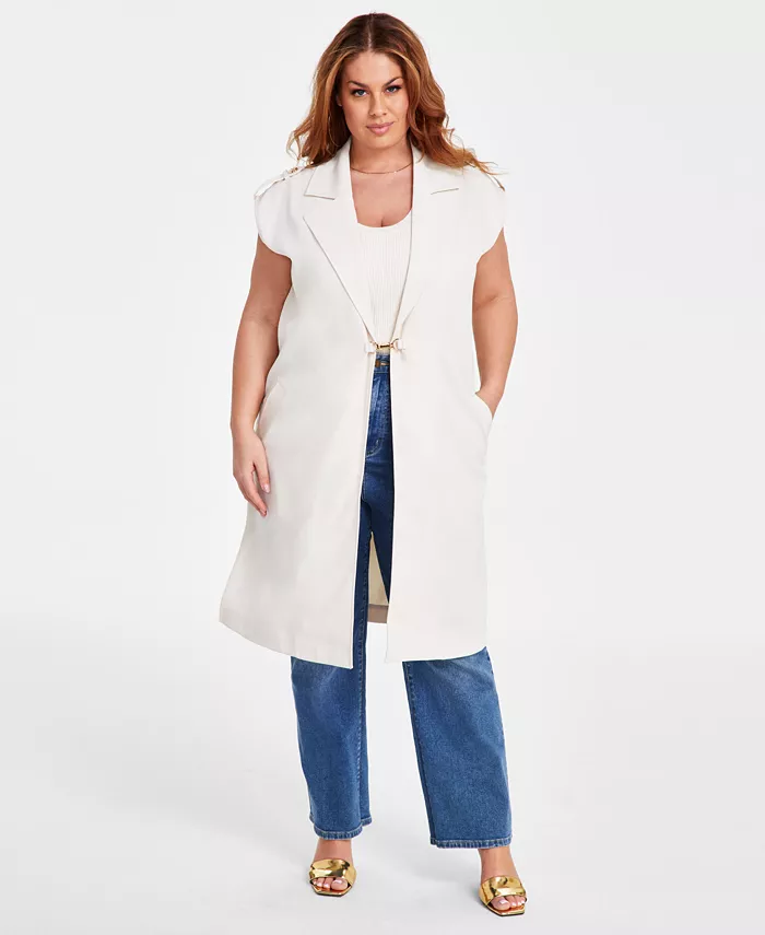 Женский жилет на пуговицах Plus Size Duster Nina Parker, коричневый/бежевый
Женский жилет на пуговицах Plus Size Duster Nina Parker, коричневый/бежевый