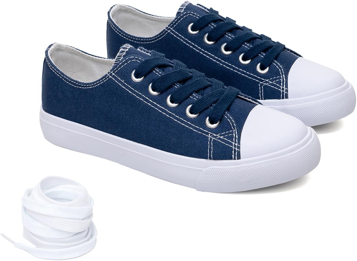 Классические унисекс кеды Fashion Supply с низким верхом из ткани - повседневная обувь на шнуровке для мальчиков, девочек и малышей с резиновой подошвой, включают дополнительные белые шнурки The Fashion Supply
Классические унисекс кеды Fashion Supply с низким верхом из ткани - повседневная обувь на шнуровке для мальчиков, девочек и малышей с резиновой подошвой, включают дополнительные белые шнурки The Fashion Supply