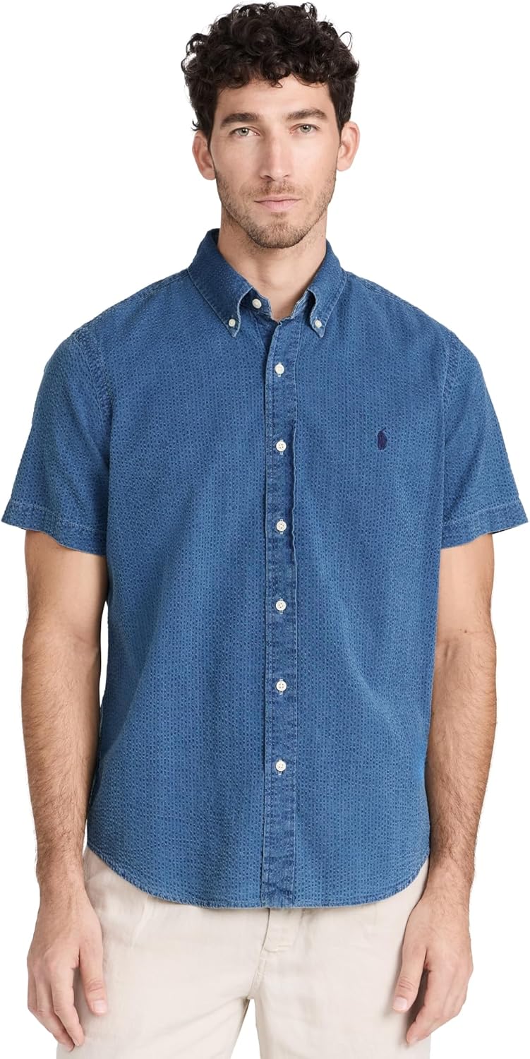 POLO RALPH LAUREN Мужская рубашка классического кроя из пике, Dark Indigo
POLO RALPH LAUREN Мужская рубашка классического кроя из пике, Dark Indigo