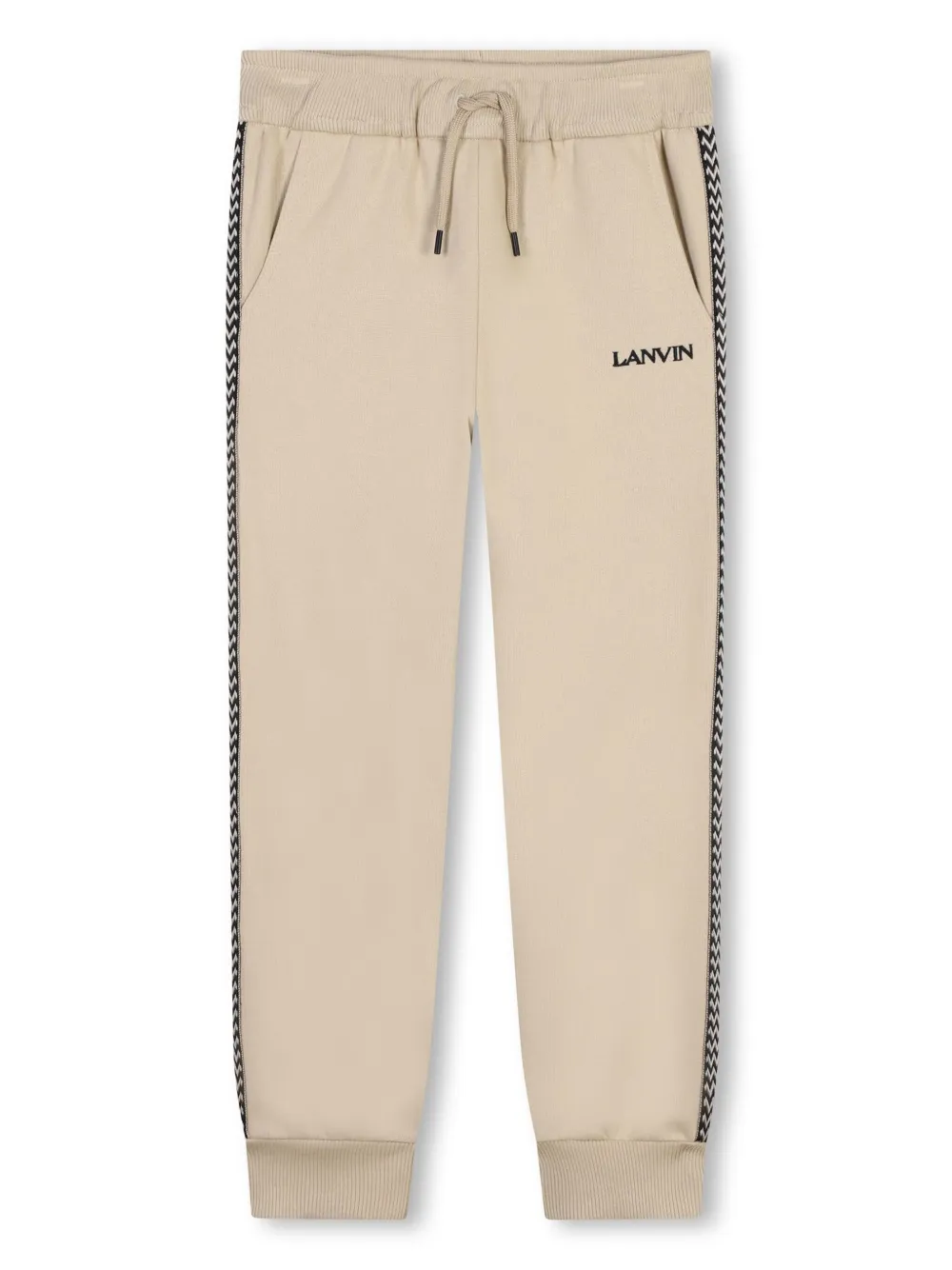 Спортивные брюки с контрастными полосками Lanvin Enfant, нейтральный
Спортивные брюки с контрастными полосками Lanvin Enfant, нейтральный