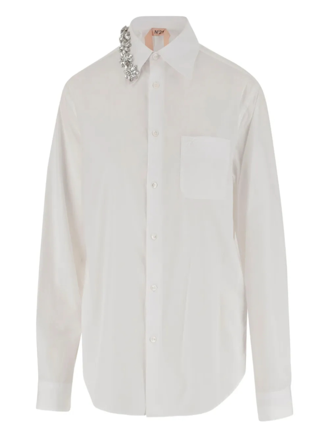 Nº21 блузка с классическим воротником, белый
Nº21 блузка с классическим воротником, белый