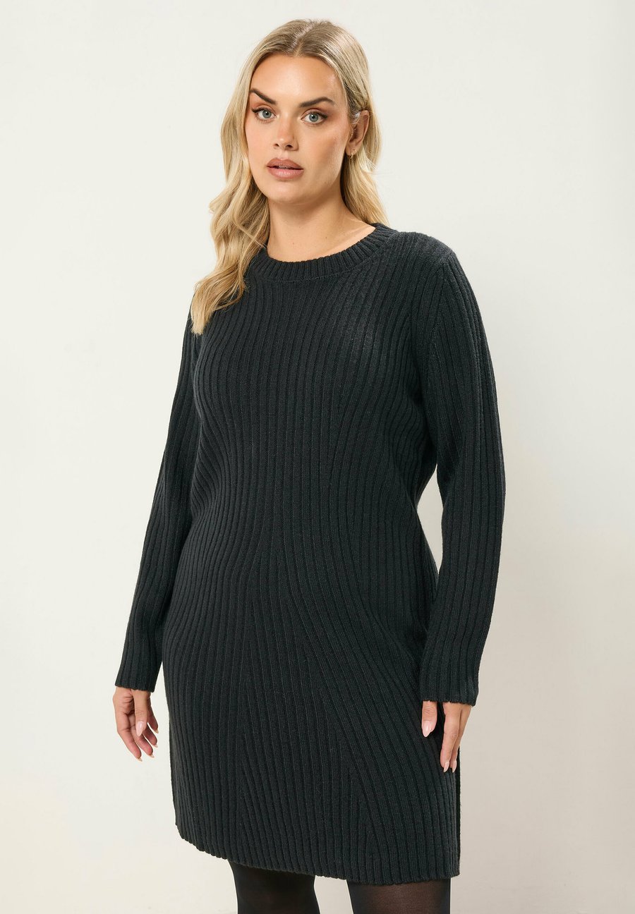 Платье Yours Clothing Jumper dress, Black/Anthracite
Платье Yours Clothing Jumper dress, Black/Anthracite
