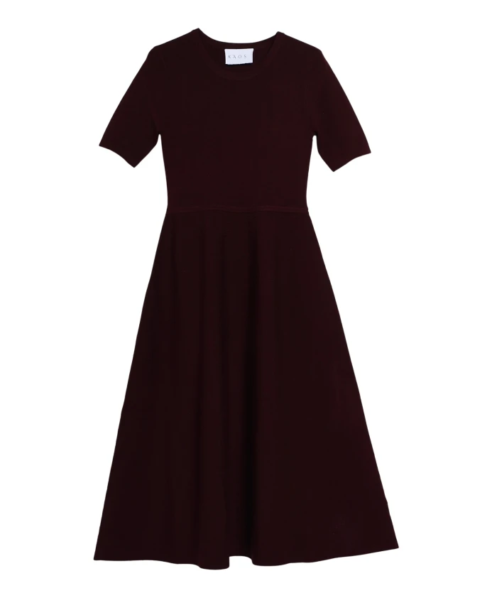 Вязаное платье миди с разрезом на талии Kaos, красный
Вязаное платье миди с разрезом на талии Kaos, красный