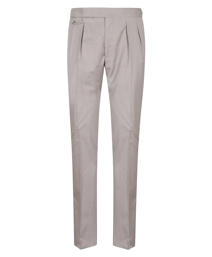 Брюки с двойными складками из шерсти. Tagliatore, серый
Брюки с двойными складками из шерсти. Tagliatore, серый