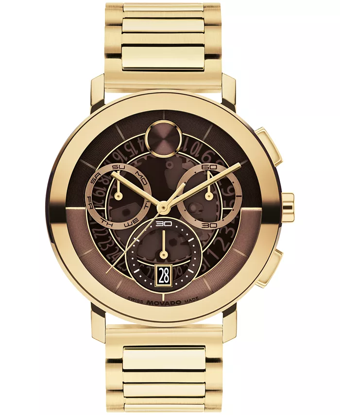 Мужские часы Bold Evolution 2.0 Swiss Quartz Chrono с ионным покрытием светло-золотистого оттенка, стальной корпус, 42 мм Movado
Мужские часы Bold Evolution 2.0 Swiss Quartz Chrono с ионным покрытием светло-золотистого оттенка, стальной корпус, 42 мм Movado