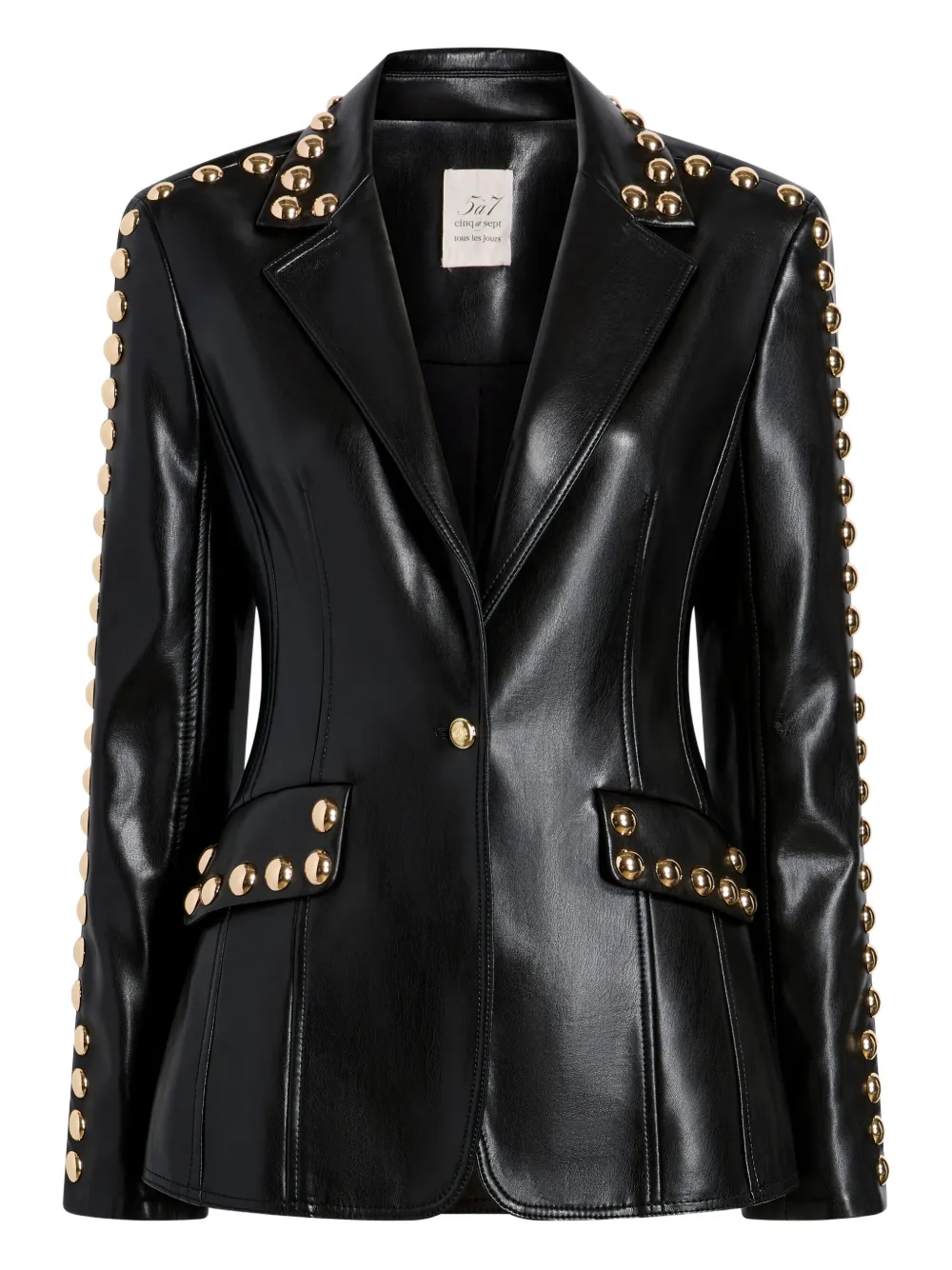 Блейзер с декоративными пуговицами Cinq A Sept, черный
Блейзер с декоративными пуговицами Cinq A Sept, черный
